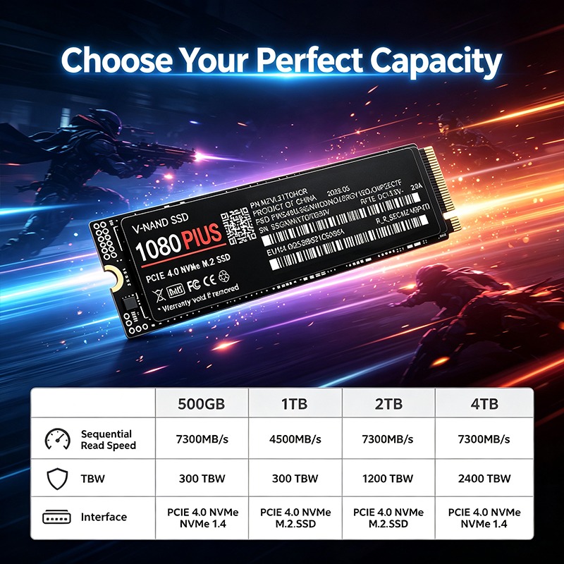 1080 Plus M.2 NVMe PCIe 4.0 So - M.2 Nvme 4Tb Pcie 4.0 Ssd ulasan dan harga