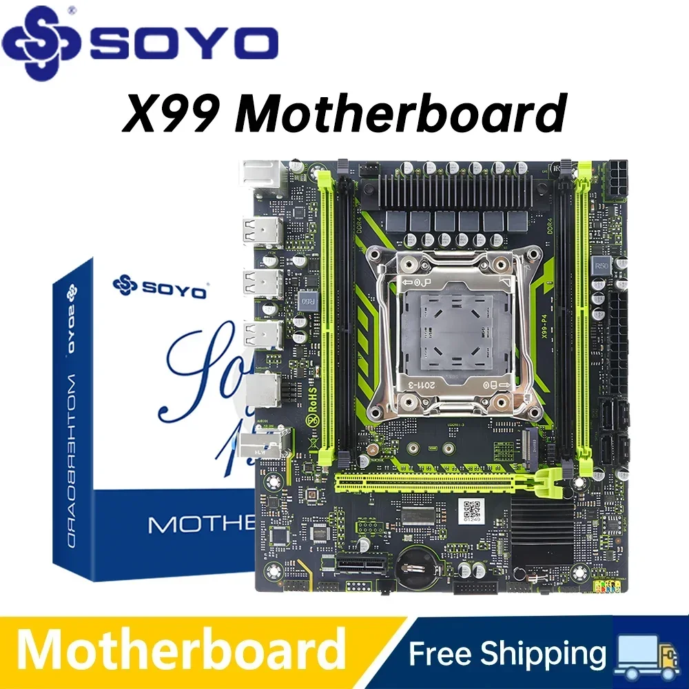 SOYO X99 Gaming Motherboard US - X99 Dual Cpu Motherboard Combo ulasan dan harga